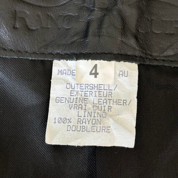 The Leather Ranch Vest Womens Large Zipper Moto Biker Motorcycle 90s Goth Y2K - Picture 14 of 15